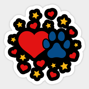 Pet Love Illustration Sticker